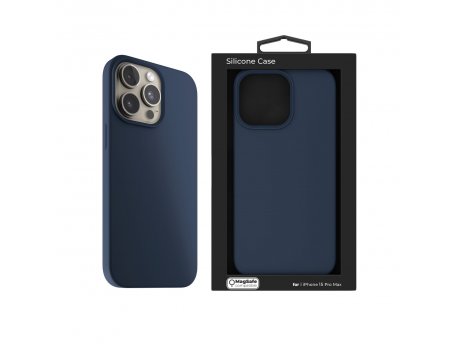 NEXT ONE Silicone Case for iPhone 15 Pro Max MagSafe compatible - Royal Blue (IPH-15PROMAX-MAGSAFE-BLUE)