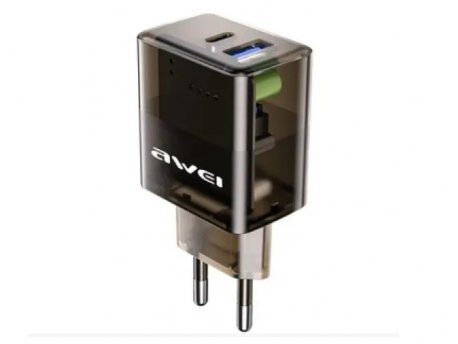 AWEI PD38 brzi punjač 20W 2-port Crni