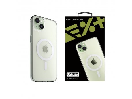 NEXT ONE Shield Case for iPhone 15 Plus MagSafe compatible - Clear (IPH-15PLUS-MAGSAFE-CLRCASE)