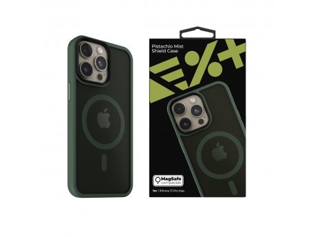 NEXT ONE Mist Shield Case for iPhone 15 Pro Max MagSafe Compatible - Pistachio (IPH-15PROMAX-MAGSF-MISTCASE-PC)