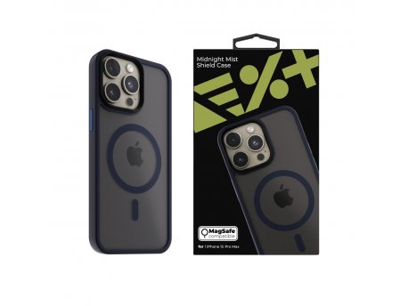 NEXT ONE Mist Shield Case for iPhone 15 Pro Max MagSafe Compatible - Midnight (IPH-15PROMAX-MAGSF-MISTCASE-MN)