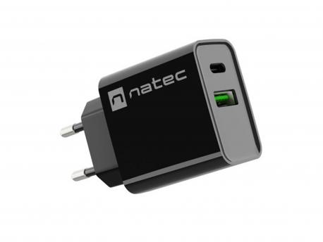 NATEC Ribera NUC-2062 USB-A+USB-C punjač