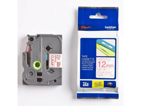 Brother TZE132 12mm crveno/providno