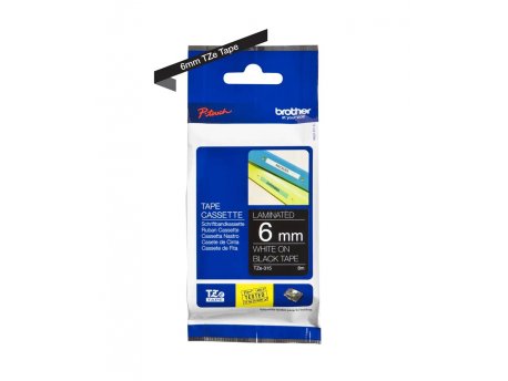 Brother TZE315 6mm belo/crno