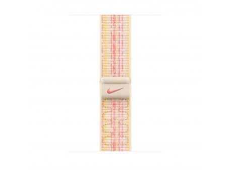 APPLE Watch 45mm Nike Band: Starlight/Pink Nike Sport Loop ( mujy3zm/a )