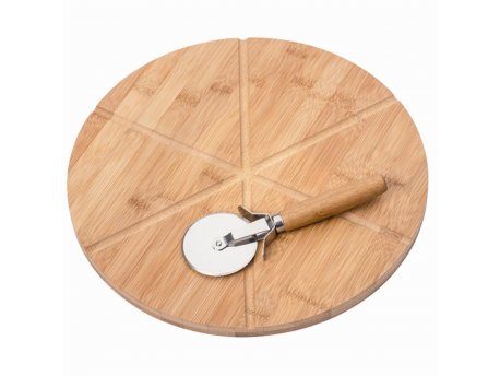 KESPER KSP58462 Daska za pizzu bambus 32 cm sa točkićem za sečenje (KSP58462)