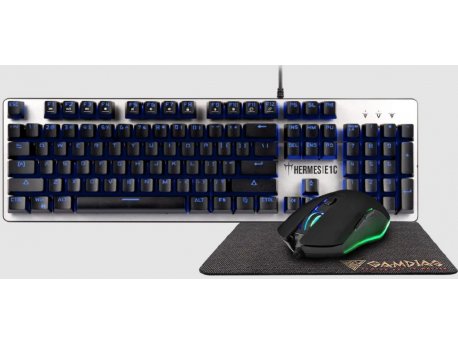 GAMDIAS Tastatura + miš + podloga Hermes E1C