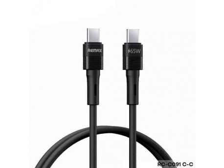 REMAX RC-C091 kabl za punjač 65W USB C na USB C crni