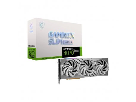 MSI NVidia GeForce RTX 4070 SUPER 12GB GAMING X SLIM WHITE
