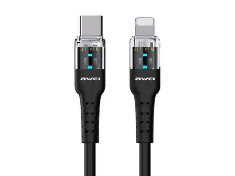 AWEI Kabl CL-138L USB tip C na iPhone crni 20W (55957)