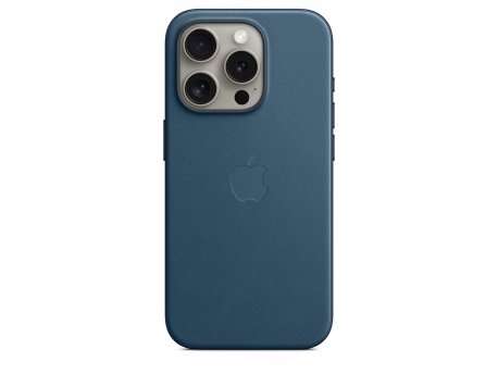 APPLE IPhone 15 Pro FineWoven Case w MagSafe - Pacific Blue ( mt4q3zm/a )