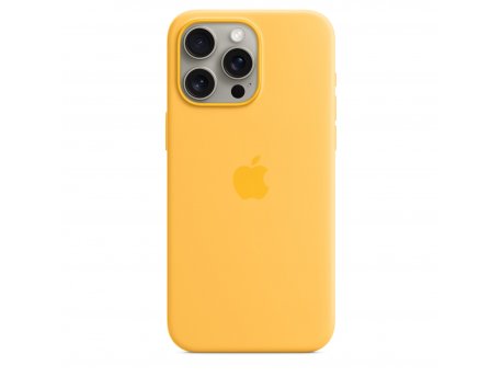 APPLE IPhone 15 Pro Max Silicone Case with MagSafe - Sunshine ( mwnp3zm/a )