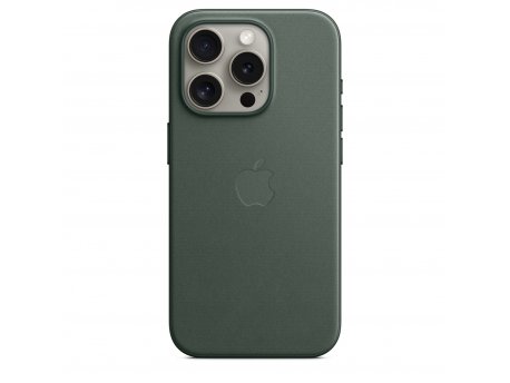 APPLE IPhone 15 Pro FineWoven Case w MagSafe - Evergreen ( mt4u3zm/a )