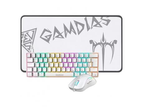 GAMDIAS Hermes E4 Komplet 3u1 tastatura, miš i podloga