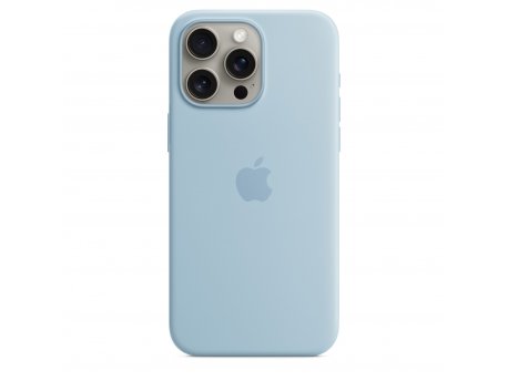 APPLE IPhone 15 Pro Max Silicone Case with MagSafe - Light Blue ( mwnr3zm/a )