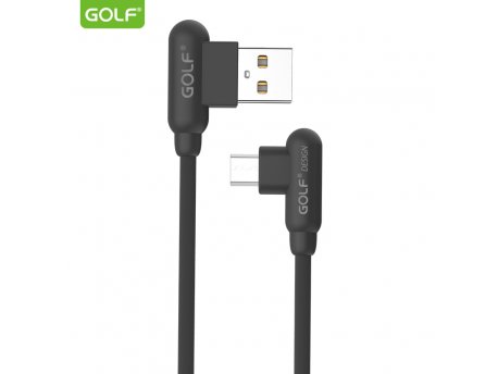 GOLF Mikro usb kabl 1m 90° GC-45m crni (00G101)