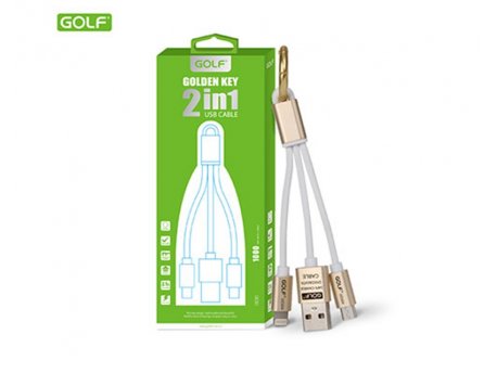 GOLF USB data kabl 2u1 android/iphone GOLF GC-35 (00G49)