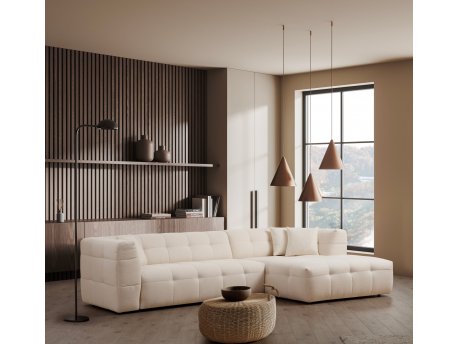 Atelier del Sofa Ugaona garnitura Cady 3 Seater Right Beige
