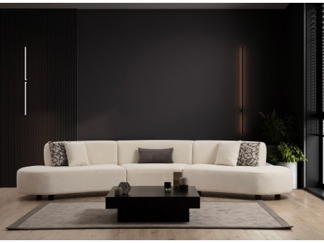 Atelier del Sofa Ugaona garnitura Pars Cream (L1+01+1R) Corner