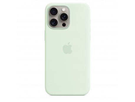 APPLE IPhone 15 Pro Max Silicone Case with MagSafe - Soft Mint ( mwnq3zm/a )