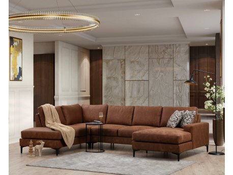Atelier del Sofa Ugaona garnitura Porto Corner (EOT C 02 CHL) Camel