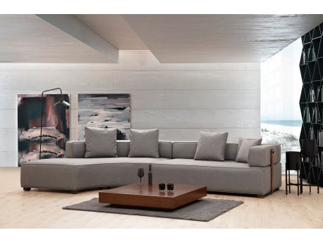 Atelier del Sofa Ugaona garnitura Gondol 1 (CHL 3R) Grey