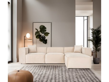Atelier del Sofa Ugaona garnitura Lora (L1 O1 1R POUFFE ) Cream