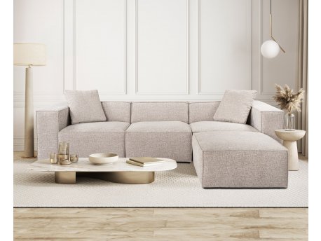 Atelier del Sofa Ugaona garnitura Lora (L1 O1 1R POUFFE ) Mocha