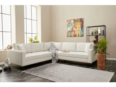 Atelier del Sofa Ugaona garnitura Berlin Cream Black