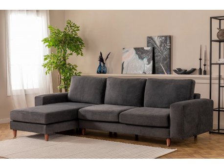Atelier del Sofa Ugaona garnitura Berlin Left Anthracite