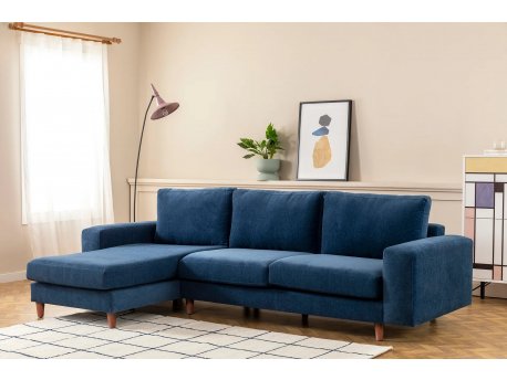 Atelier del Sofa Ugaona garnitura Berlin Left Navy Blue