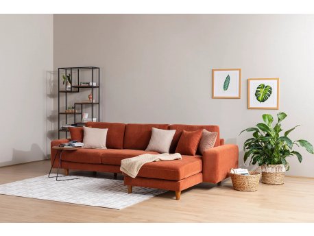 Atelier del Sofa Ugaona garnitura Berlin Right Tile Red