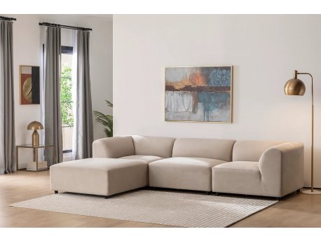 Atelier del Sofa Ugaona garnitura Alpha Left Cream