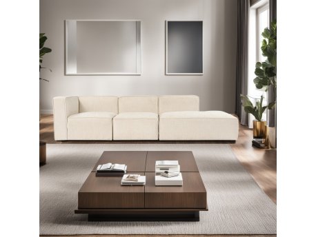 Atelier del Sofa Ugaona garnitura More M (M8 M1 M3) Cream