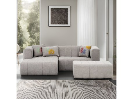Atelier del Sofa Ugaona garnitura Beyza Mini Left Light Grey