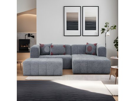 Atelier del Sofa Ugaona garnitura Beyza Mini Right Grey