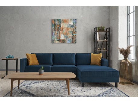 Atelier del Sofa Ugaona garnitura Kale Velvet Right Oil Green