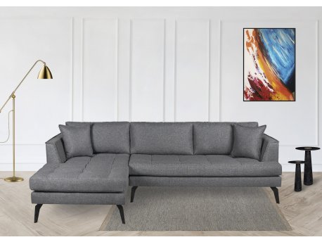 Atelier del Sofa Ugaona garnitura Bobo Left Grey