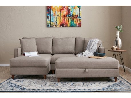 Atelier del Sofa Ugaona garnitura Eva Left Cream