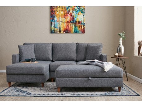 Atelier del Sofa Ugaona garnitura Eva Left Grey