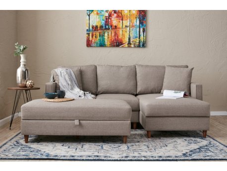 Atelier del Sofa Ugaona garnitura Eva Right Cream