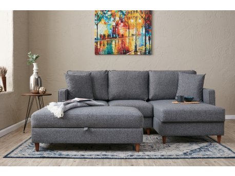 Atelier del Sofa Ugaona garnitura Eva Right Grey