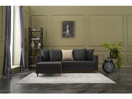 Atelier del Sofa Ugaona garnitura Aydam Left Anthracite