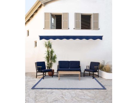HANAH HOME Baštenska fotelja 600301 Dark Blue