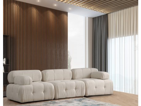 Atelier del Sofa Sofa trosed Doblo 3 Seater ( L1 O1 1R) Cream Bouclette