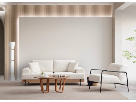 Atelier del Sofa Sofa trosed Eti Oak 3 Seater White