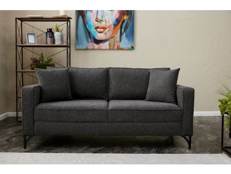 Atelier del Sofa Sofa dvosed Berlin Anthracite Black