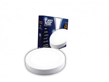 LUMAX LED panel eco LUMNPO-18W 3000K nadgradni-okrugli 1350 lm (5566)