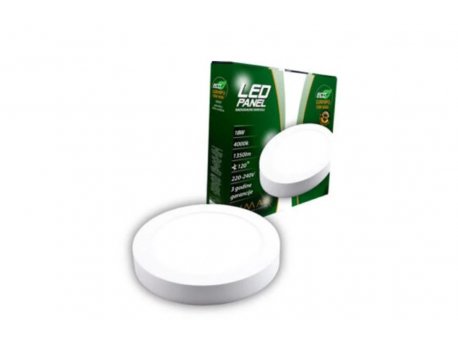LUMAX LED panel ECO LUMNPO-18W 4000K Nadgradni-Okrugli 1530 lm (4580)
