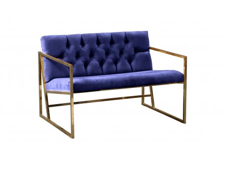 Atelier del Sofa Sofa dvosed Oslo Gold Dark Blue